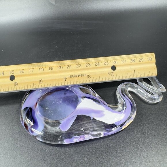 Vintage Hofgut Sternen Studio Art Glass Votive Candle Holder Swirl Shape Decor - Picture 3 of 12